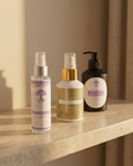 Coffret Rituel du Soir Sleeping Zen — brume d'oreiller, huile de massage et gel douche
