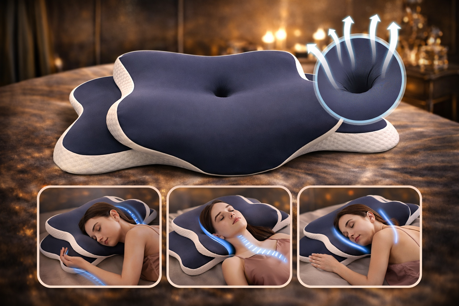 Oreiller Cervical — Haute Précision Orthopédique