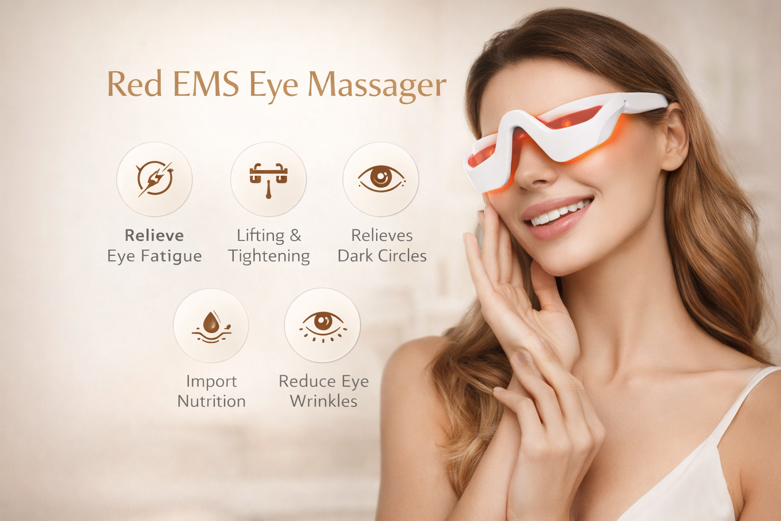 Masseur Oculaire Zen® — Rituel EMS & Lumière Rouge