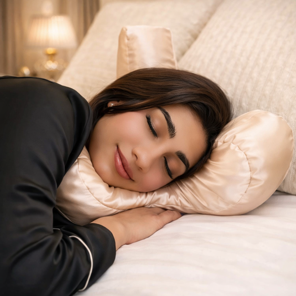 Coussin Beauté — Soutien du Visage & Sommeil Anti-Âge