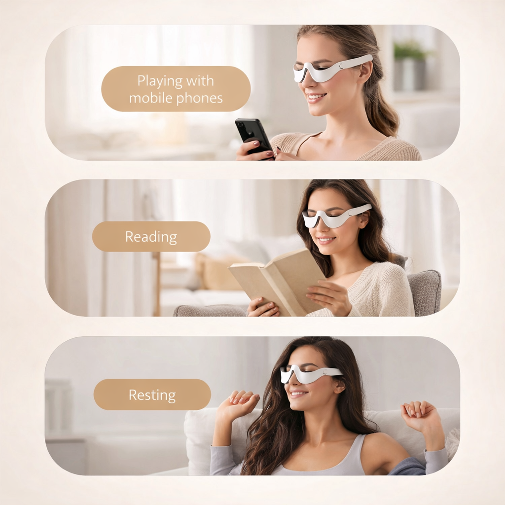 Eye Massager 3D Eyes Relax Massager Fatigue Relief Lighten Dark Circles Smooth Eye Fine Line Beauty Eye Care