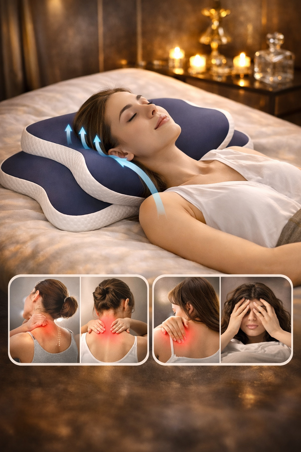 Oreiller Cervical — Haute Précision Orthopédique