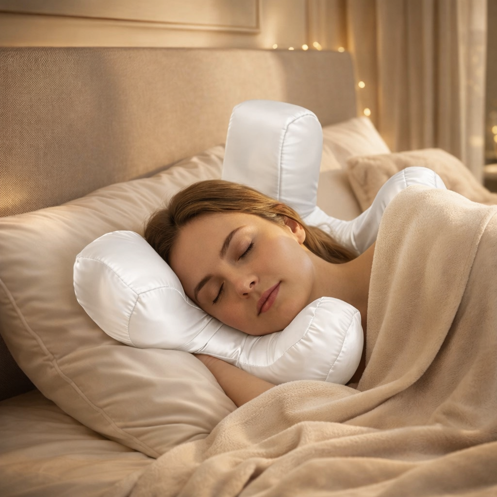 Coussin Beauté — Soutien du Visage & Sommeil Anti-Âge